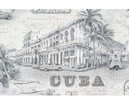 Обои с городским пейзажем виниловые OVK Design Куба арт. 10229-05